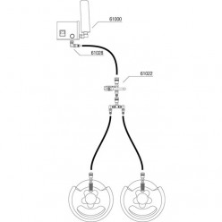 Showtec 61020 CO₂ Bottle to 3/8 Q-Lock Adapter